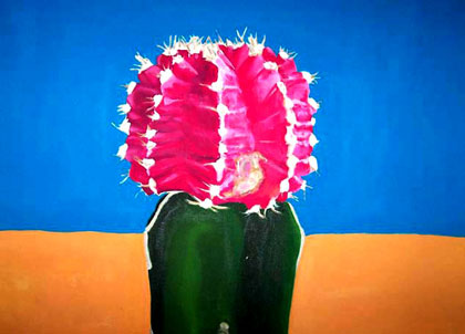 Anna Green Cactus Painting
