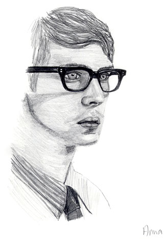 Anna Green Young man with glasses
