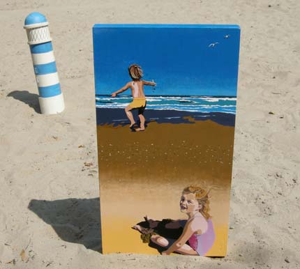 Jo Holdaway beachbabes painting