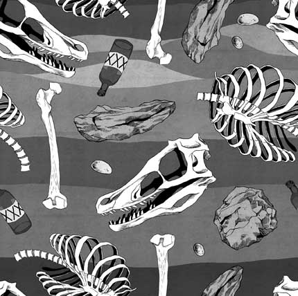dinosaur bones pattern